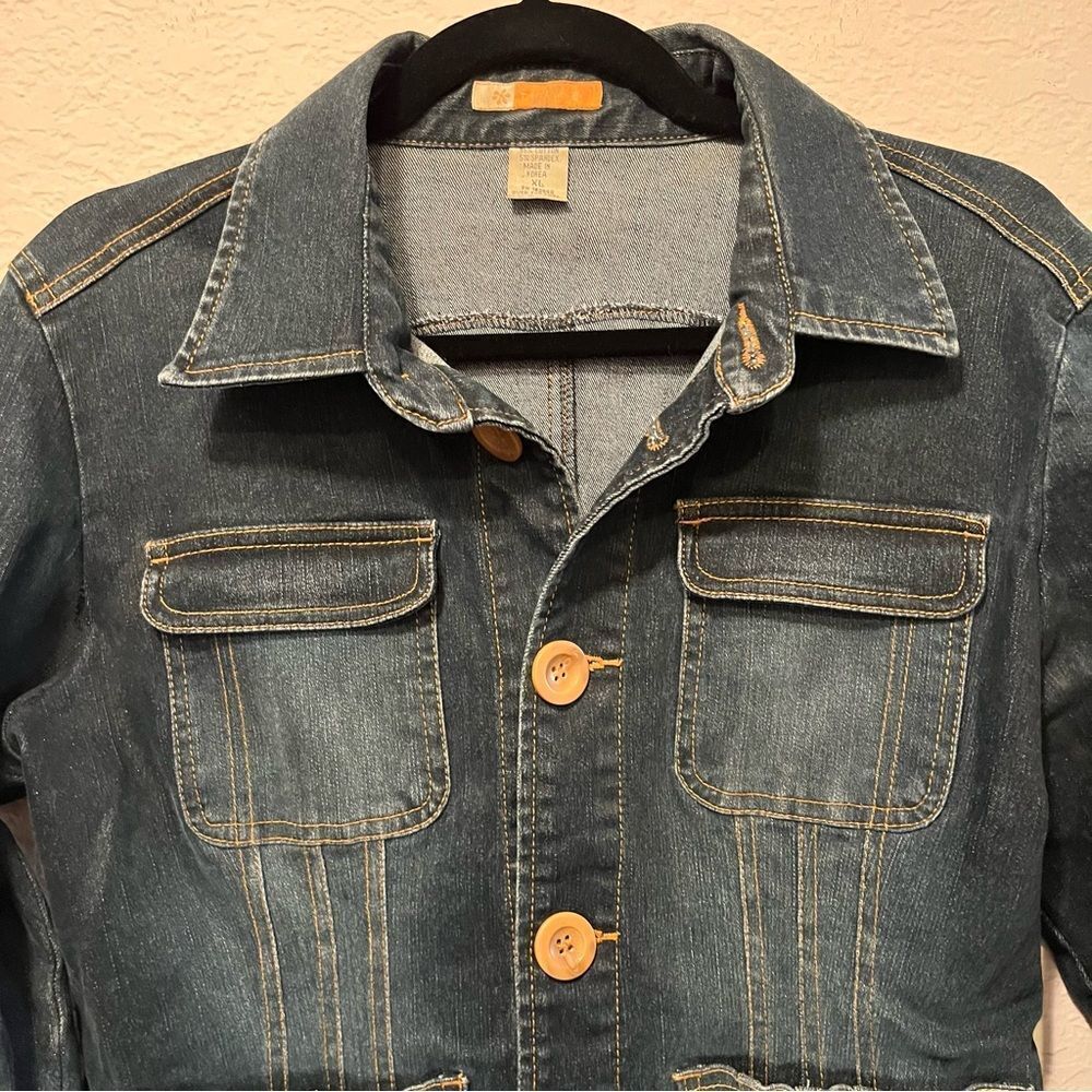*30off3* Tulle Dressy Jean Jacket, Size XL - Excellent Condition​ - Picture 6 of 10